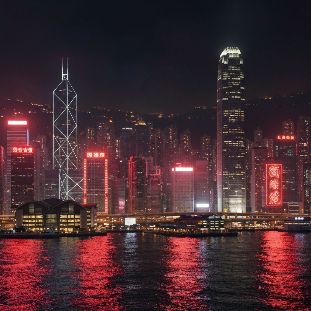 Hong Kong neon skyline